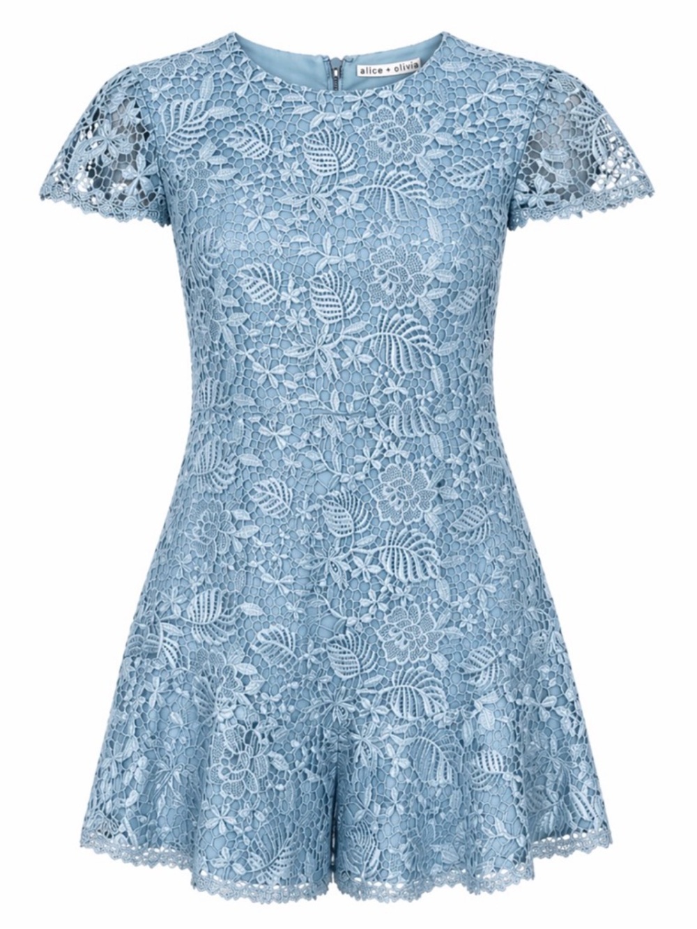 Alice + Olivia ‘Rapunzel’ Light Icy Blue Mini Dress